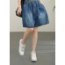 Chic Navy Cotton pockets hot pants  Pants Summer