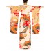 MORPHEW COLLECTION Hand Painted Silk Wrap Dress Made From An Antique 1920S Japanese Kimono